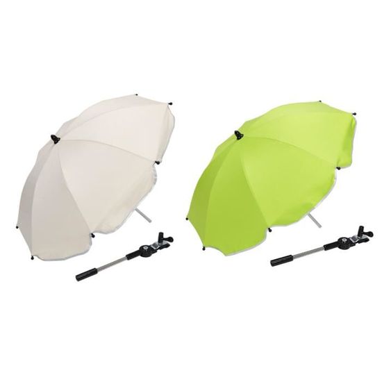 Parapluie Poussette Skyline Universel - UV 50+ - Diamètre 63cm - Vert Citron