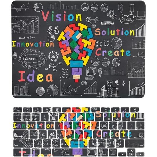 Coque Rigide MacBook Pro 14" (2021-2024 M1-M4) - Protection Clavier TPU EU Layout - Matériau Mat Antichoc - Vert Foncé - 8