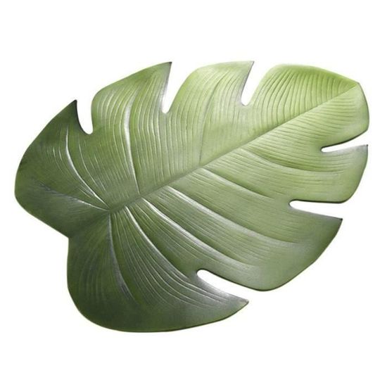 60 Feuilles De Palmier Artificielles - Déco Tropicale Vert Et Or Pour Fête, Table, Mur - 7