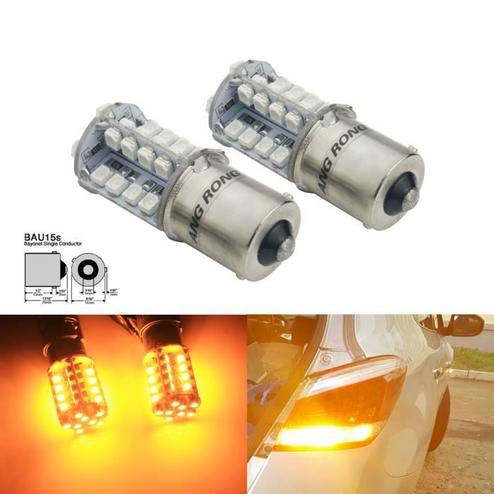 2x PY21W BAU15s 40 SMD Ampoules LED Orange Clignotant Feu arriere Lampe Jaune