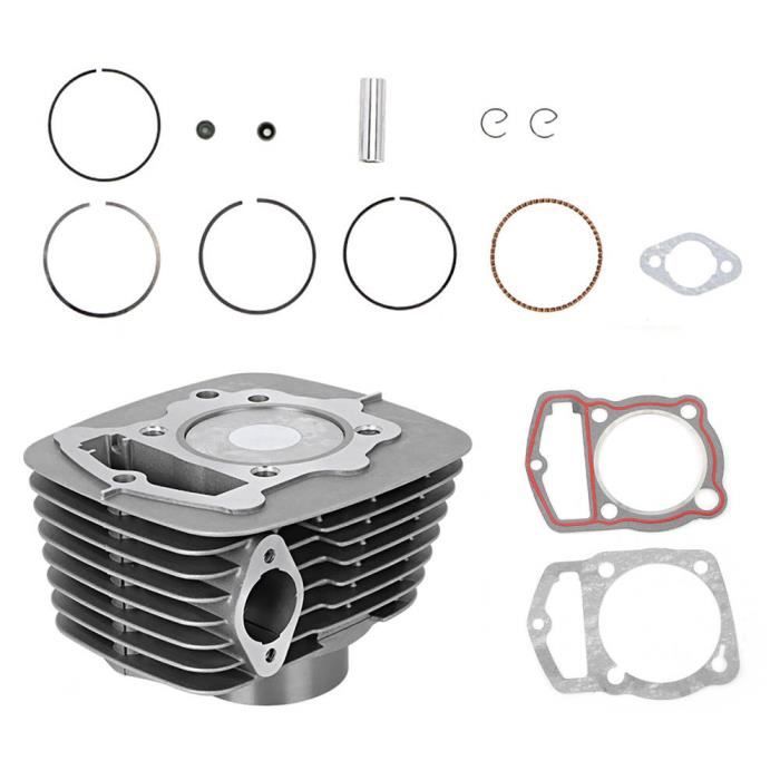 ARAMOX Kit de piston de cylindre Kit de remplacement de segments de piston de cylindre de moteur de 65,5 mm pour Honda ATC 200