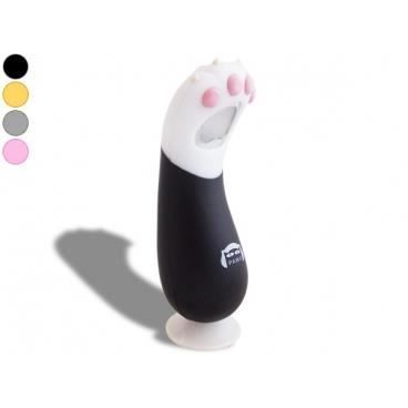 Ouvre-bouteille patte de chat jaune deco maison ustensile cuisine.