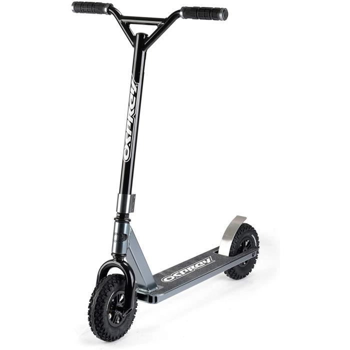 Osprey Dirt La Trottinette Tout-Terrain et Descente Adulte/Ados - Avec Plateau Aluminium Épais, Guidon BMX Acier Chromoly, Pneus 200