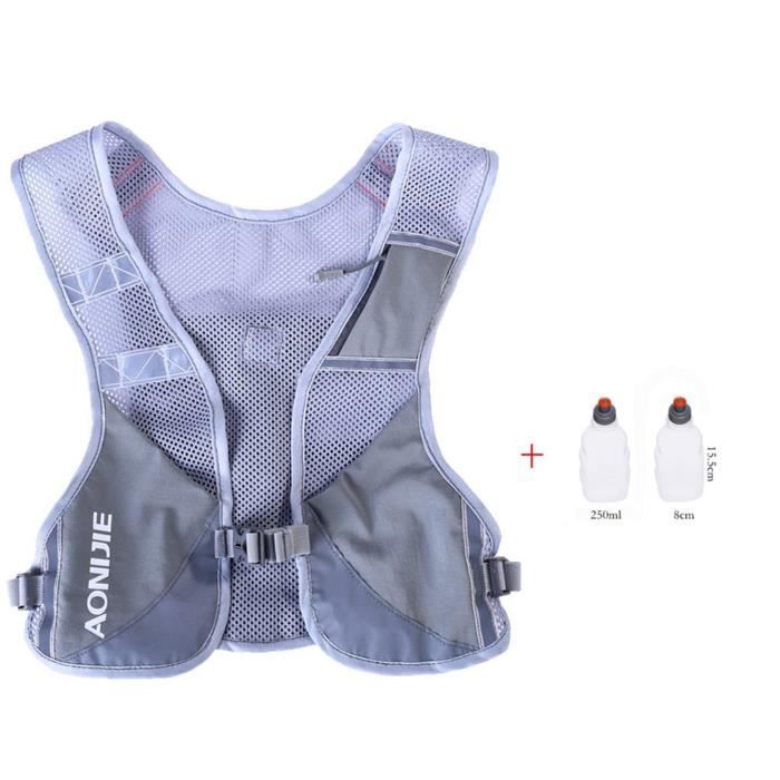 Aonijie Lightweight Outdoor randonnée Sac à dos hydratation Marathon Gilet d'escalade Cyclisme Sac à dos avec lot de 2 bouteilles