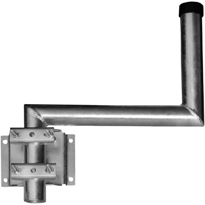 Support mural SAT acier A.S. SAT 24245 Distance au mur: 45 cm Adapté pour taille de parabole: Ø jusqu'à 100 cm en forme de S,