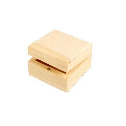 . Creativ. Boîte à bijoux,6x6x3,5 cm, traité,1 pièce.…