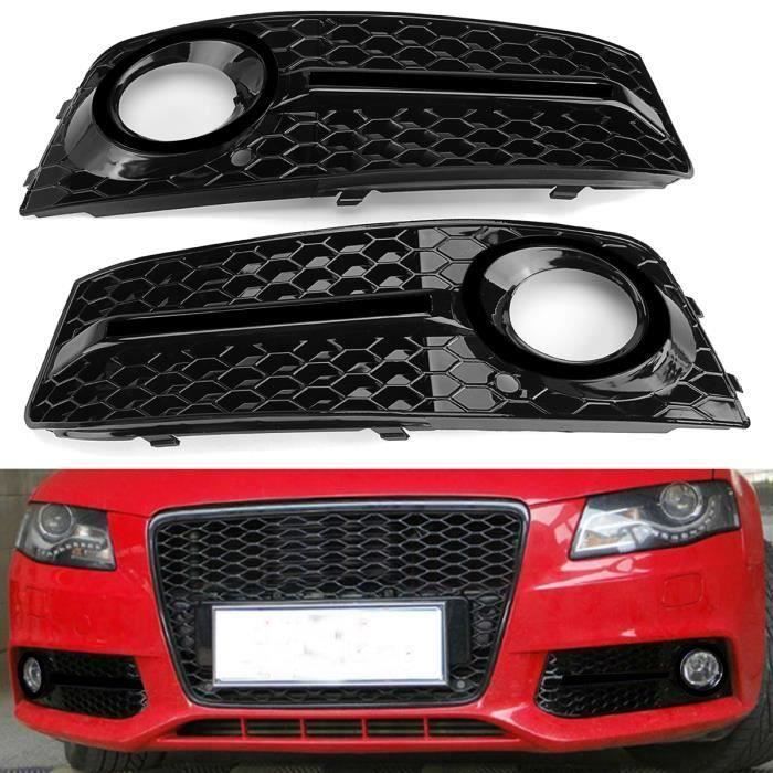 Voiture Grille Pare-chocs Avant Brouillard Pour Audi A4 B8 2009-11Noir Brillant ma62438