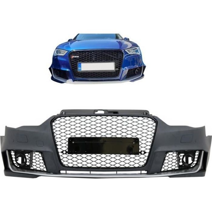 Pare-chocs avant Pour Audi A3 S3 8V (2012-2015) Berline / Berline / Convertible RS3 Brilliant Black Design