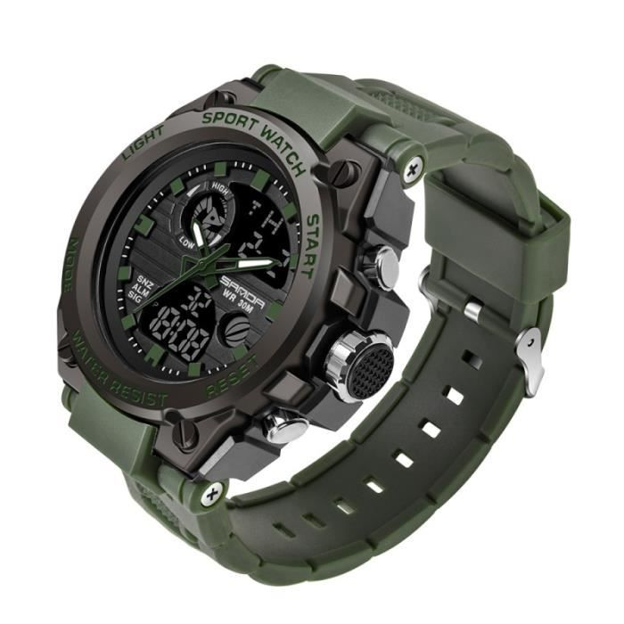Taille armée verte-G Shock Watches mens 2021 Military Sport Gshock Style Dual Display Male Watch For Men G Shok Clock Waterproof H
