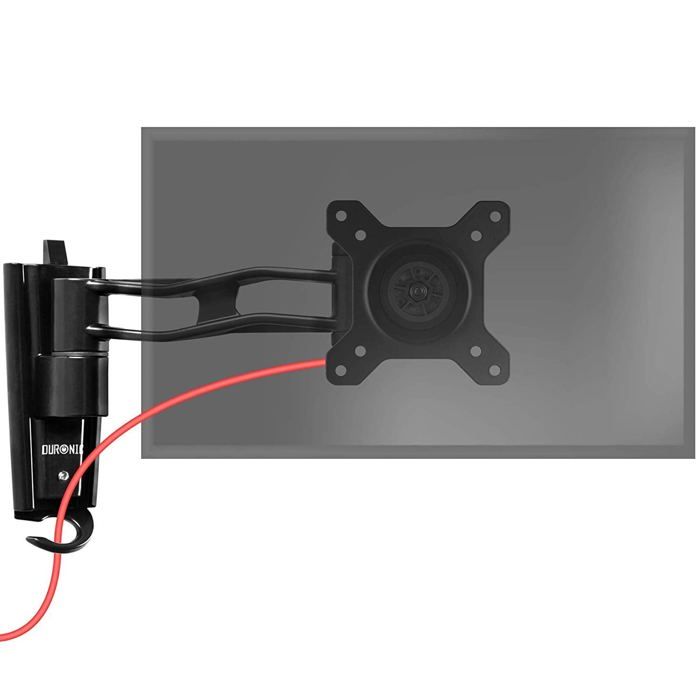 Duronic DM35W1X2 Support mural écran PC - Hauteur ajustable - Inclinable / Rotatif - VESA 75 / 100