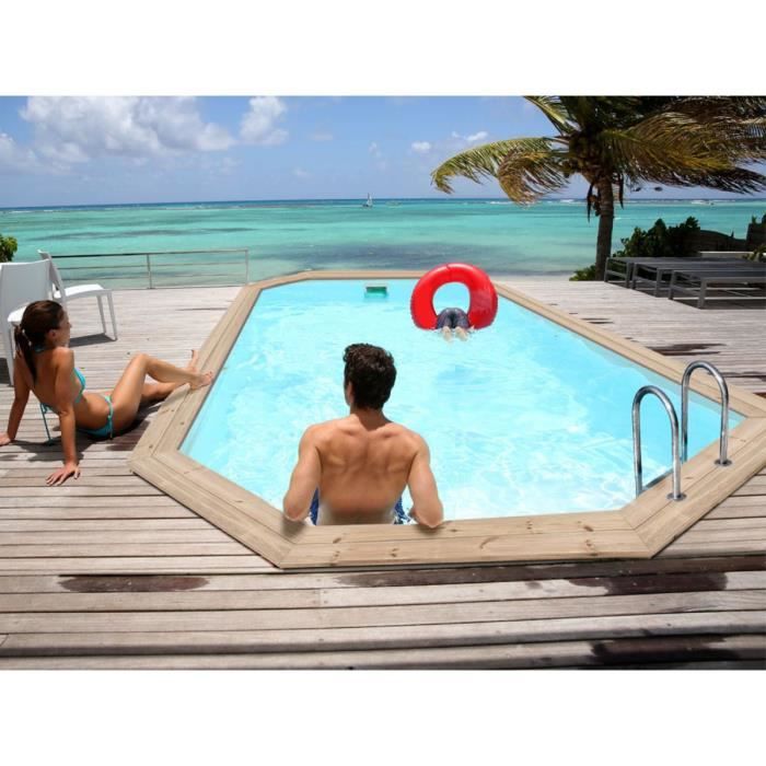 Piscine bois - Cordoue - - 3.48 x 2.15 x 1.18 m
