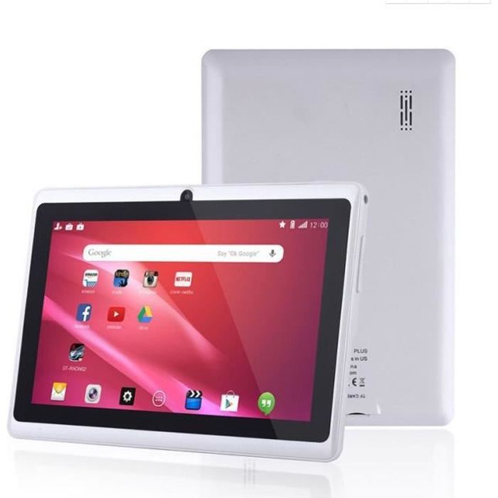 7 pouces enfants tablette PC Q88 Android 4.2 double cœur tablette PC blanc