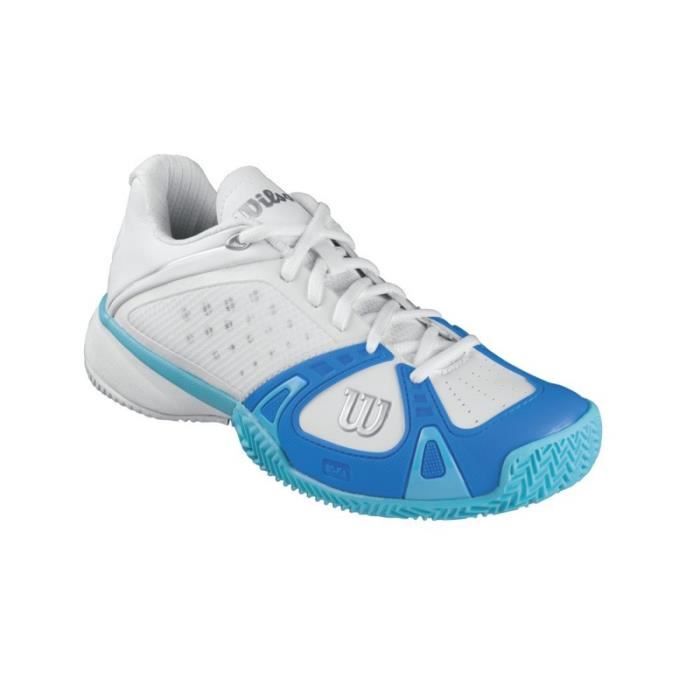 Chaussures WILSON Femme Rush Pro CC Clay W Blanc / Bleu / Océan