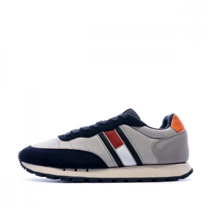 Baskets Gris/Marine Homme Tommy Jeans Retro Mix