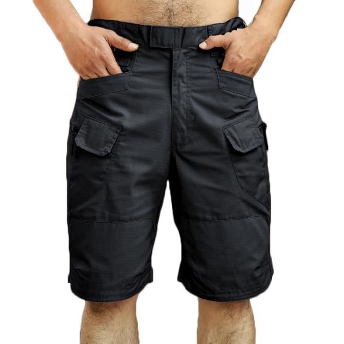 FUNMOON Shorts Cargo Hommes Ville Tactique Tactique Extérieur Outillage Plaid