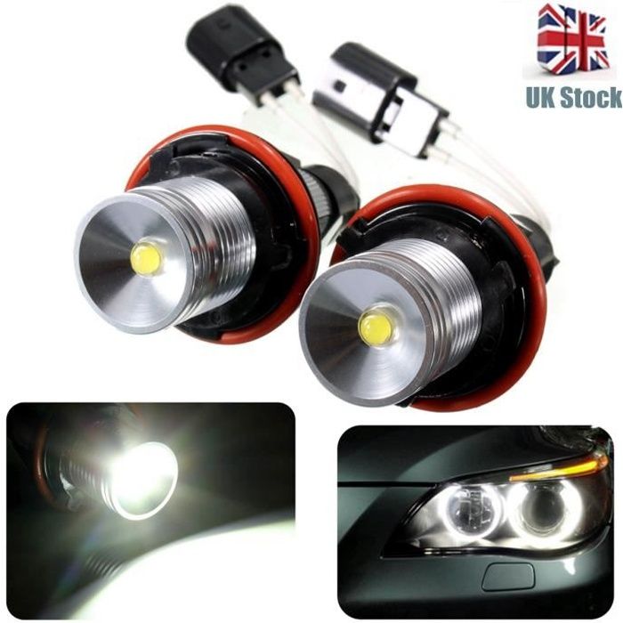 2x Lampes Halogènes LED Angel Eye Halo Pour BMW X5 E39 E60 E63 E64 E53