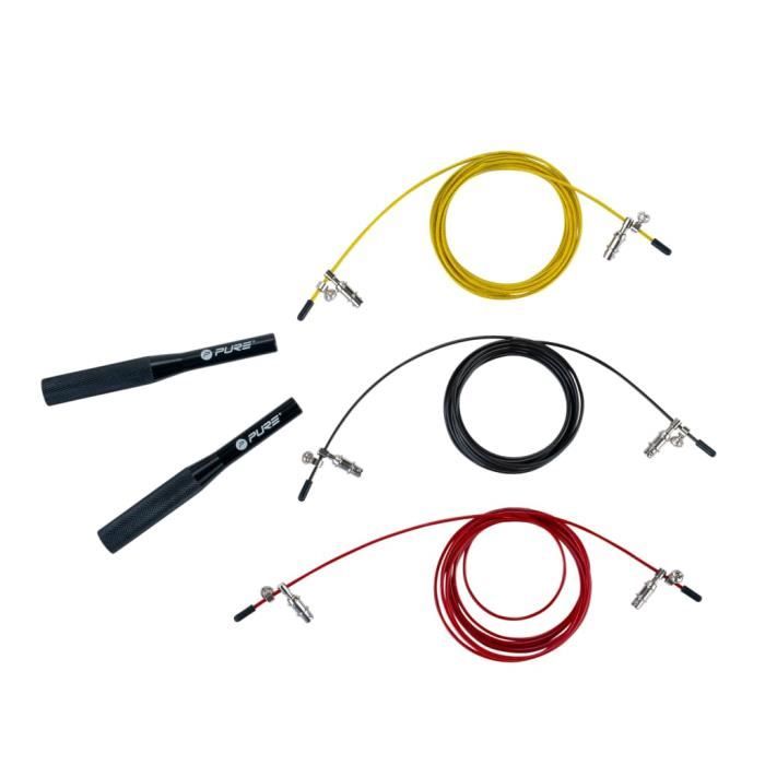 Pure2Improve 3 pcs Corde à sauter lestée