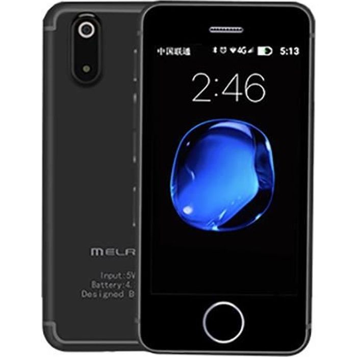 Melrose S9X petit téléphone smat ultra-mince 2,5 pouces Android 6.0 Quad Core 1G RAM 8GB ROM Bluetooth Caméra WiFi Mini téléphone po