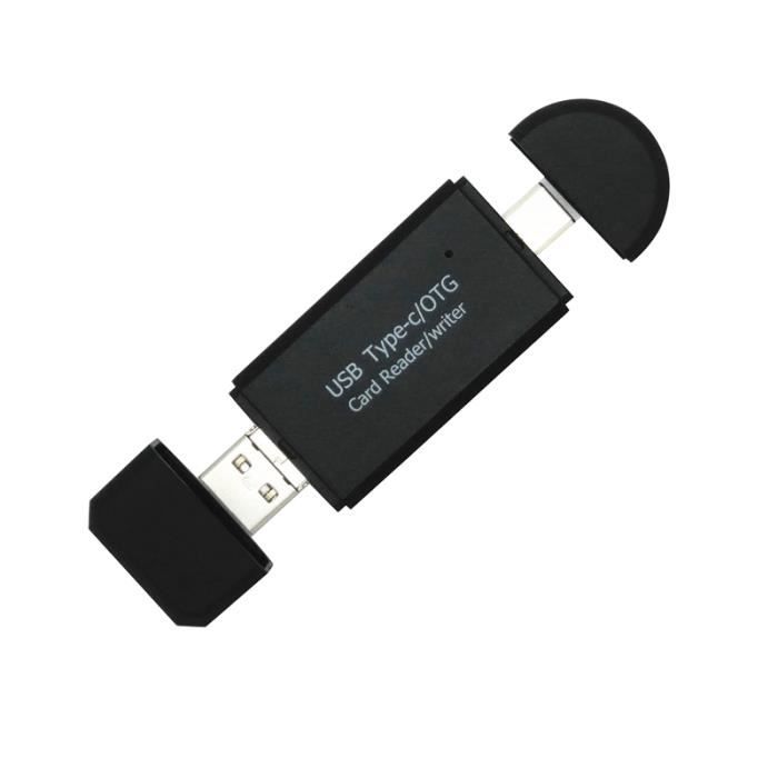 Lecteur de cartes multifonction 3 en 1 Haute vitesse Type c Carte Micro-USB SD Tf