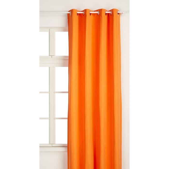 TODAY Rideau Isolant 140-240 Mandarine Polyester Orange 140 x 240 cm