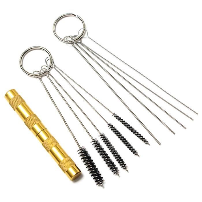 TRIXES Kit de nettoyage avec brosses et éguilles pour aérographe
