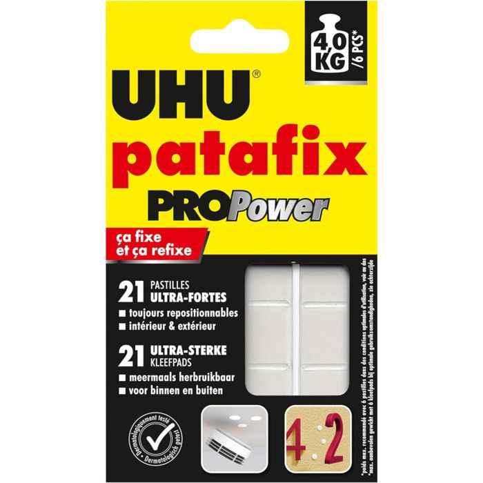 Adhésif Patafix Propower - 21 pastilles