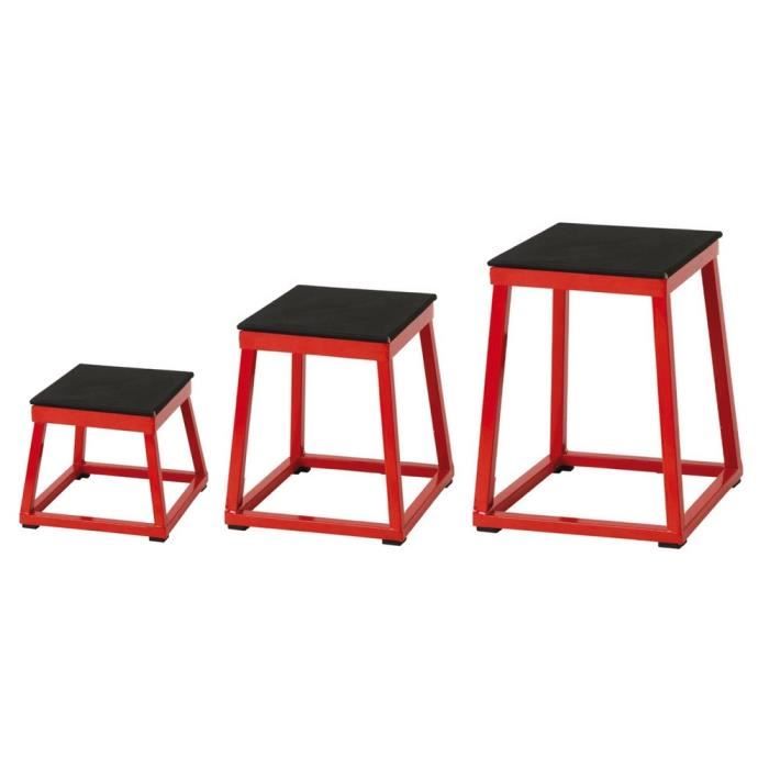 Set de 3 plateformes de pliométrie - HAUTEUR : 30, 45 et 60 cm