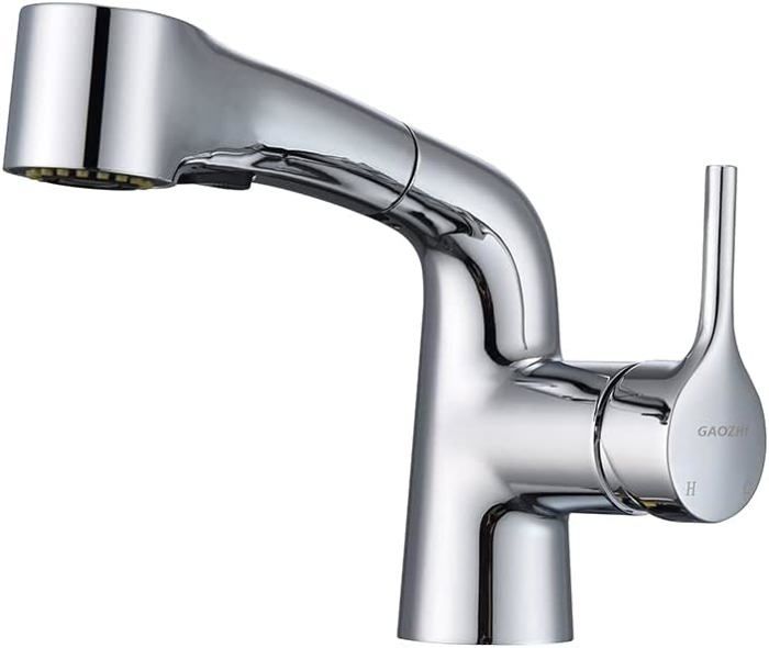 Mitigeur Lavabo Salle De Bain Omnires - Haut Sombre Avec Or - Monocommande - Neuf