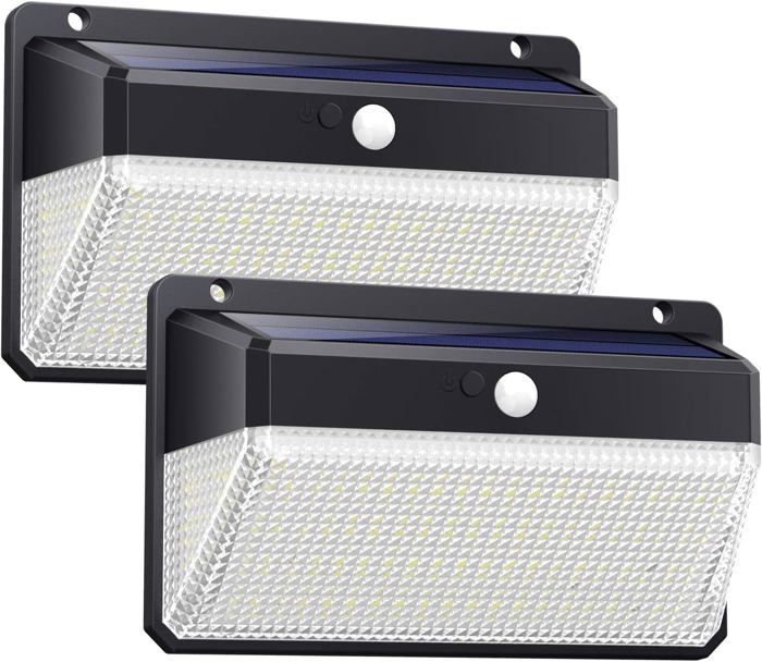 Lampe solaire dextérieur à 158 LED avec détecteur de mouvement et projecteur sans fil 【Étanche antibuée antineige résistant à l Lampe solaire dextérieur à 158 LED avec détecteur de mouvement et projecteur sans fil 【Étanche antibuée antineige résistant à l