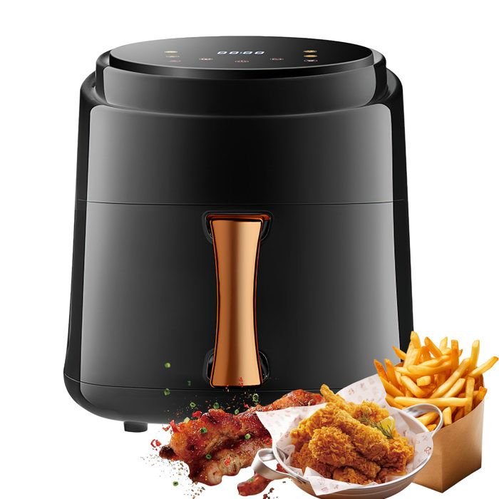 Air Fryer Friteuse sans Huile 8L 1400W Friteuse à Air Chaud 6 Options de Cuisson Ecran Tactile Grand Tiroir Cuire au Four - Prumya