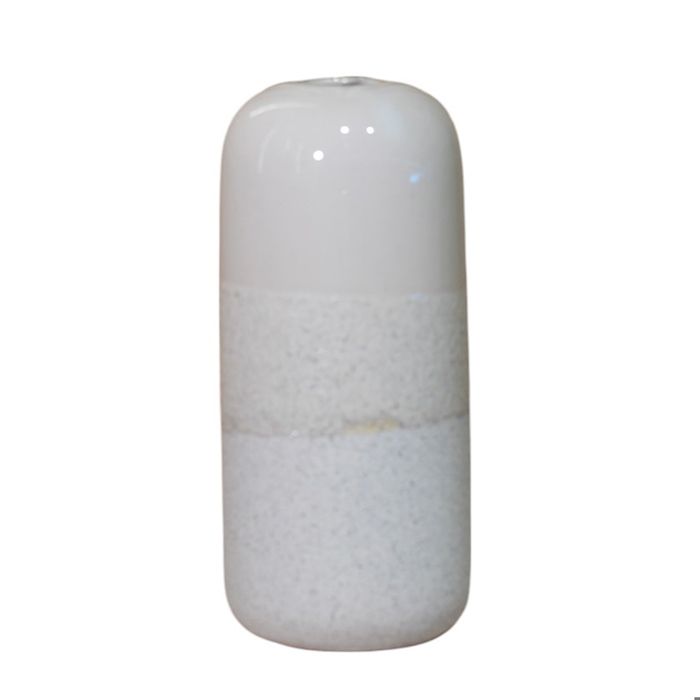 MYRIN - Vase en céramique texturé beige H26 cm MYRIN - Vase en céramique texturé beige H26 cm