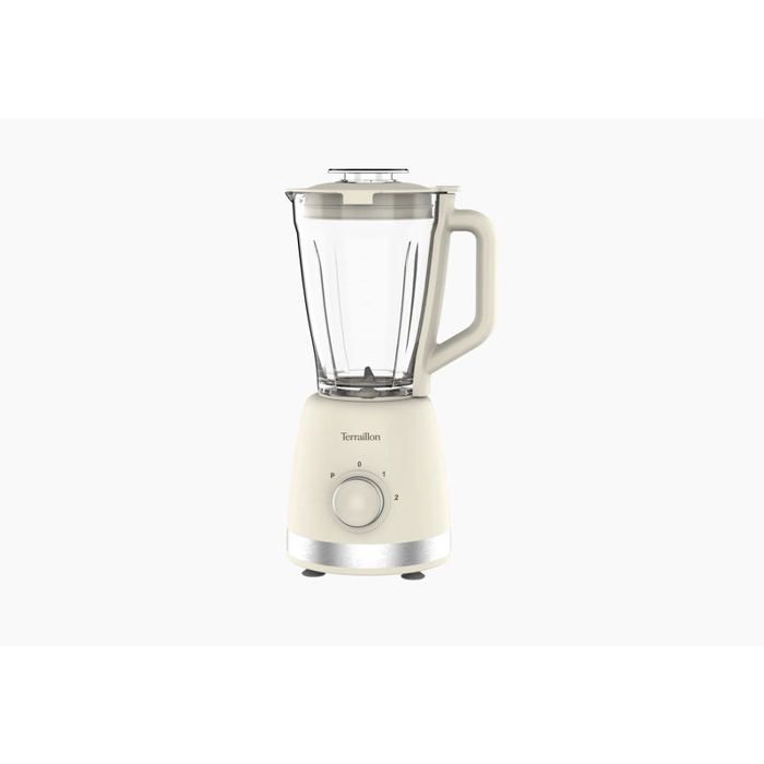Blender électrique TERRAILLON SUNRISE Bol en verre 2 vitesses fonction pulse crème