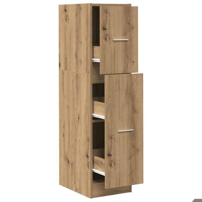 627289& Armoire dapothicaire - Armoire Vestiaire chêne artisanal - Bois - Panneaux de particules 627289& Armoire dapothicaire - Armoire Vestiaire chêne artisanal - Bois - Panneaux de particules