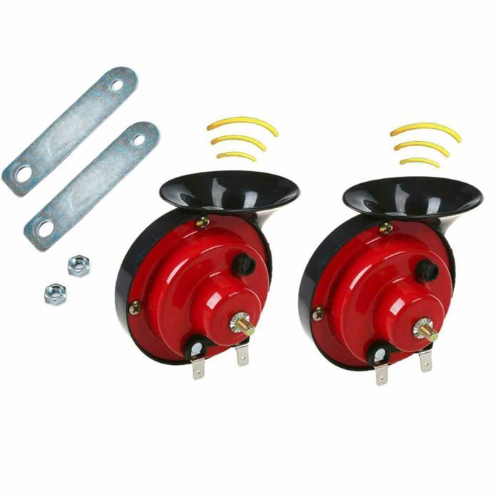 Klaxon étanche Moto Camion Klaxon Voiture 12V 300dB - Double Ton Étanche Pour Auto, Moto, Camion Klaxon Voiture 300dB