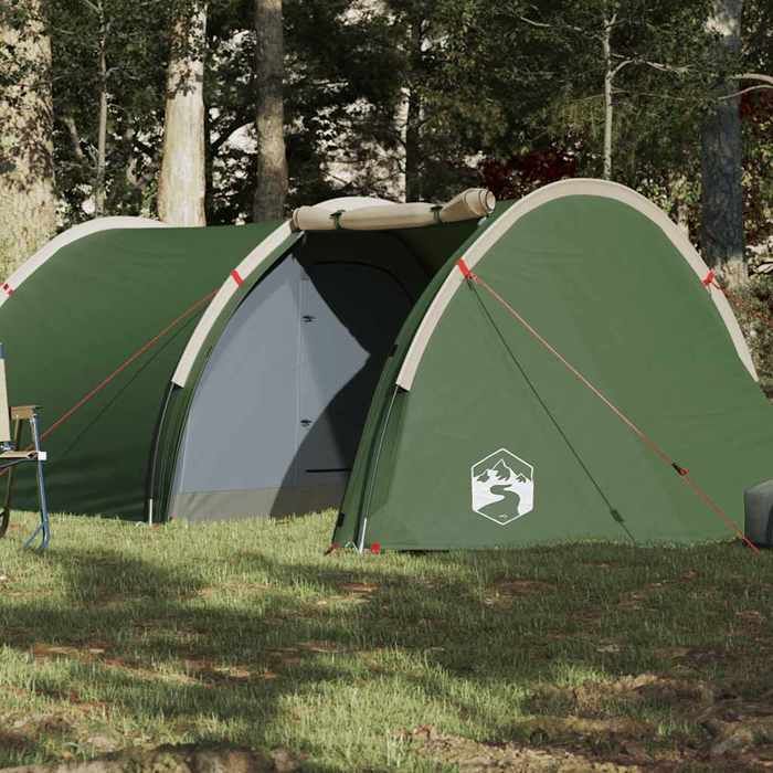 Tente de camping tunnel - vidaXL - 4 personnes - Imperméable - Vert