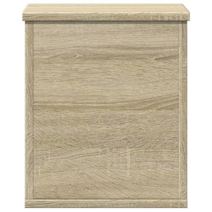 Boîte de rangement en bois dingénierie - VIDAXL - Chêne sonoma - 30x35x35 cm - Assemblage requis - Polyvalent