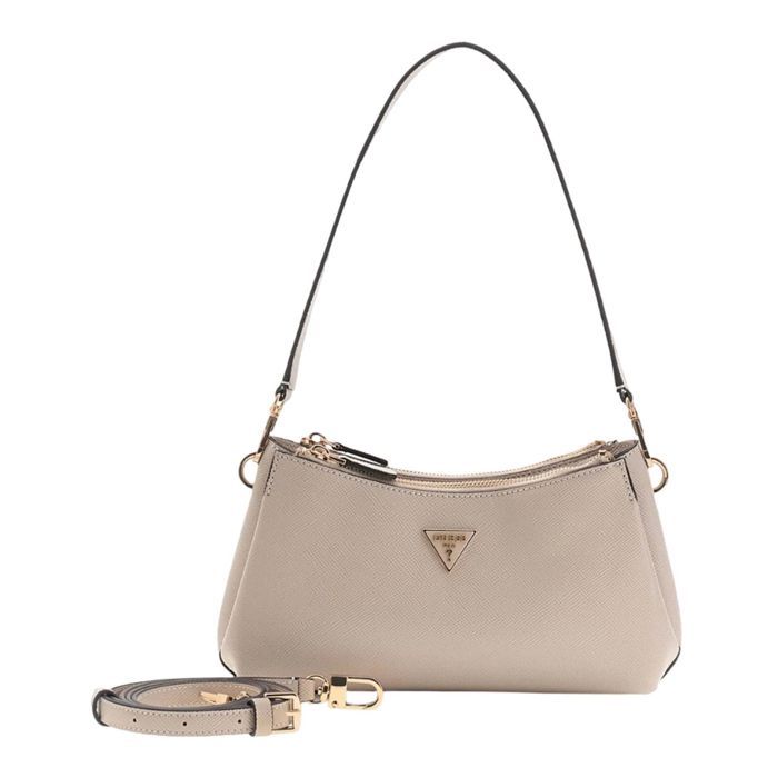 GUESS Sac à épaule taupe pour femme - Noelle II 3 Comp Shoulder Xbody Taupe 333117