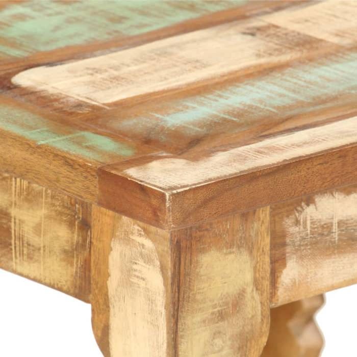 En soldes - Table basse - Table à café industrielleTable de salon - 40x40x40cm - Bois de récupération solide 8_6764855
