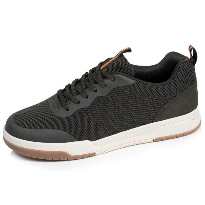 Isotoner Isotoner Baskets confortable résistante semelle à mémoire forme et facile à enfiler kaki homme