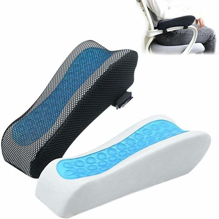 Coussins daccoudoir pour coussins de chaise de jeu de bureau avec soulagement des coudes en mousse à mémoire de gel de refroidiss