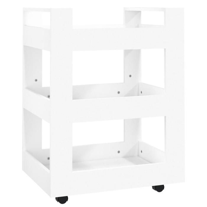 Blanc Desserte - Chariot de cuisine Blanc 60x45x80 cm Bois dingénierie m6620