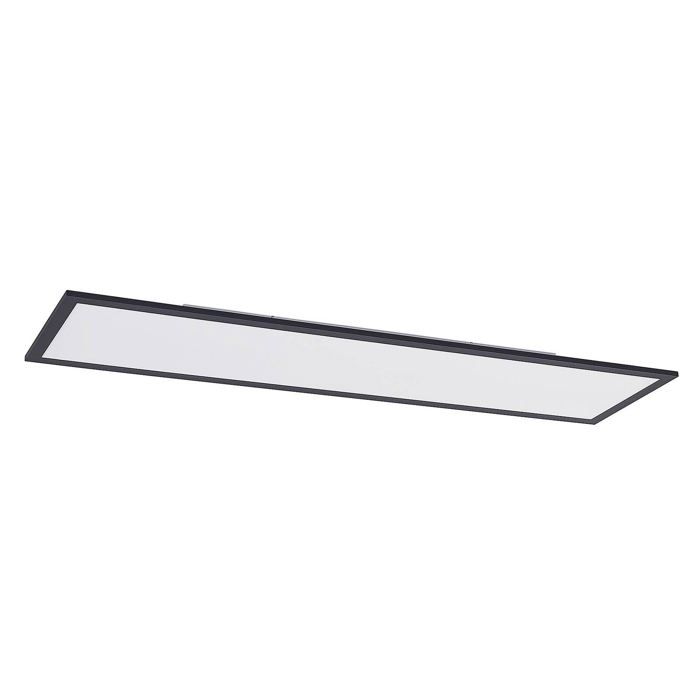 Plafonnier plat ampoules LED - Lindby - panneau LED - - 120 x 30 x 5 2 cm - noir blanc Plafonnier plat ampoules LED - Lindby - panneau LED - - 120 x 30 x 5 2 cm - noir blanc