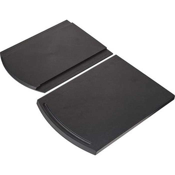 Plateau coulissant multifonctionnel noir extensible et adapté aux cuisines domestiques