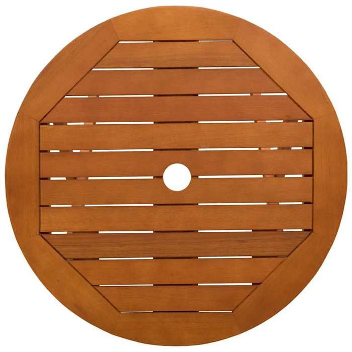 Table de jardin pliable Ø60x75 cm Bois deucalyptus solide_2 ans garantie_74599