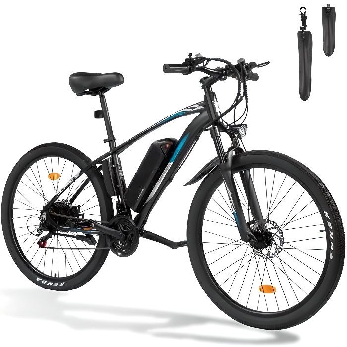 VTT Électrique ALIGHTUP - 27.5 Pouces - 250W 36V 13Ah - Bleu