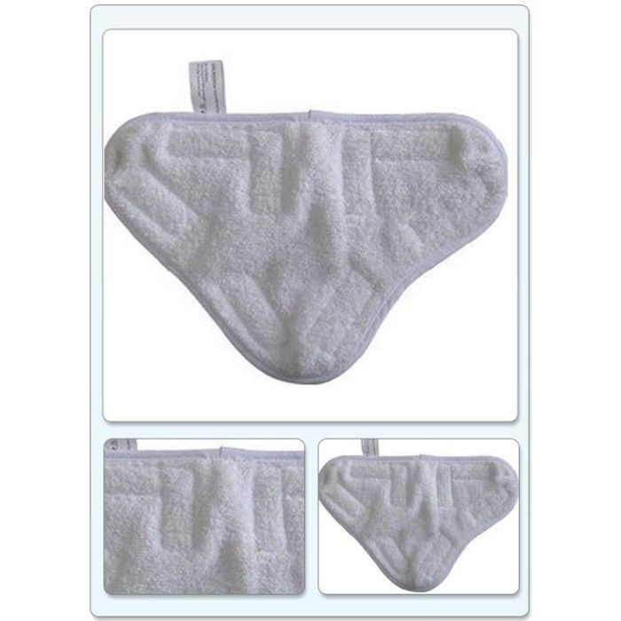 Lot De 2 Lingettes Microfibres Vhbw Pour Balai Vapeur – Compatibles Dirt Devil 0301002, Lavables