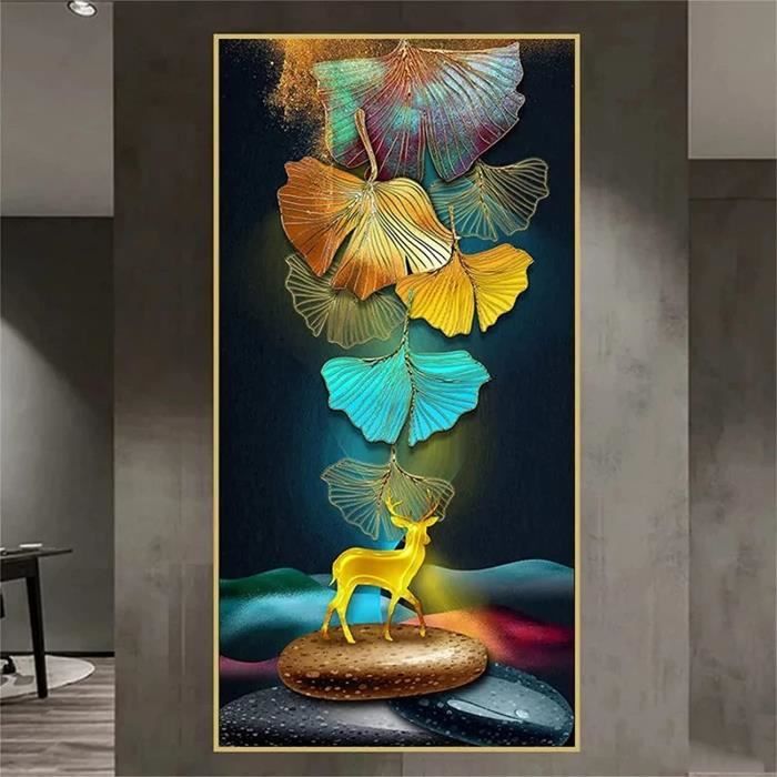 Xiaomoyu - Kit Diamond Painting 5D Ginkgo 30x30cm - Broderie Strass Complète Pour Adultes