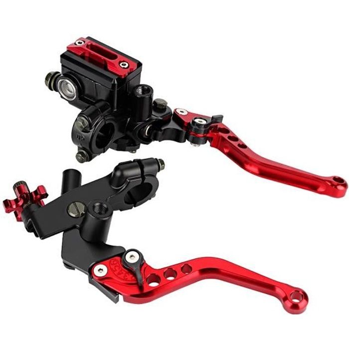 Embrayage De Frein Moto Universel Maître Cylindre Réservoir Leviers  Rouge-GUA - Cdiscount Auto