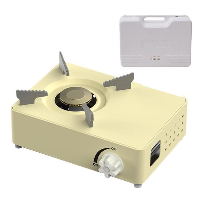 Réchaud à gaz butane portable Brûleur réglable Réchaud à gaz à brûleur unique Réchaud de camping