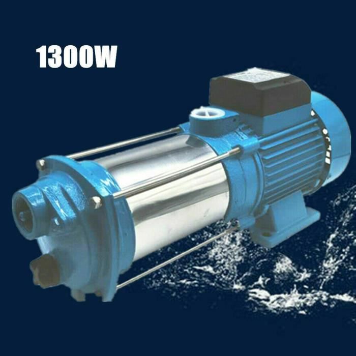 Pompe de jardin 1300W Pompe centrifuge 2400 L/H 90L/min Pompe à eau Centrifuge